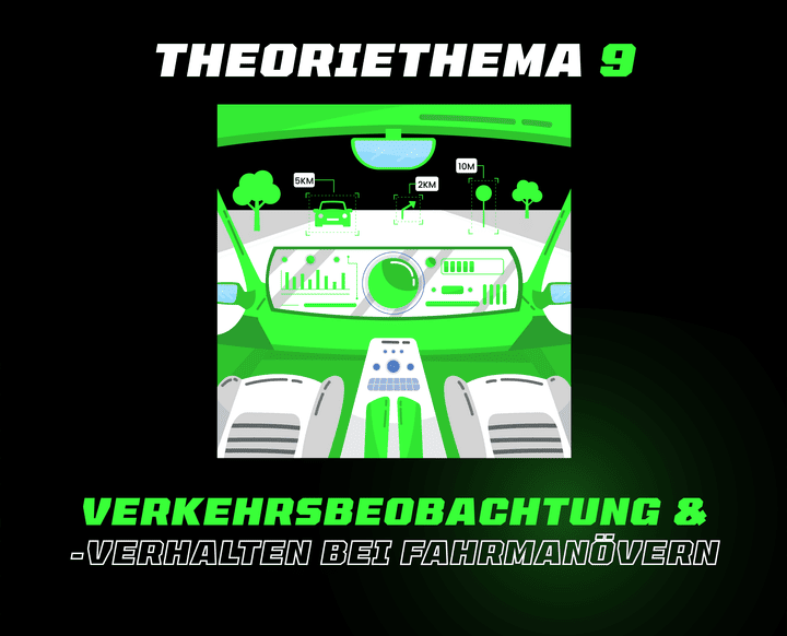 Theoriethema 9 Verkehrsbeobachtung & Verhalten bei Fahrmanövern