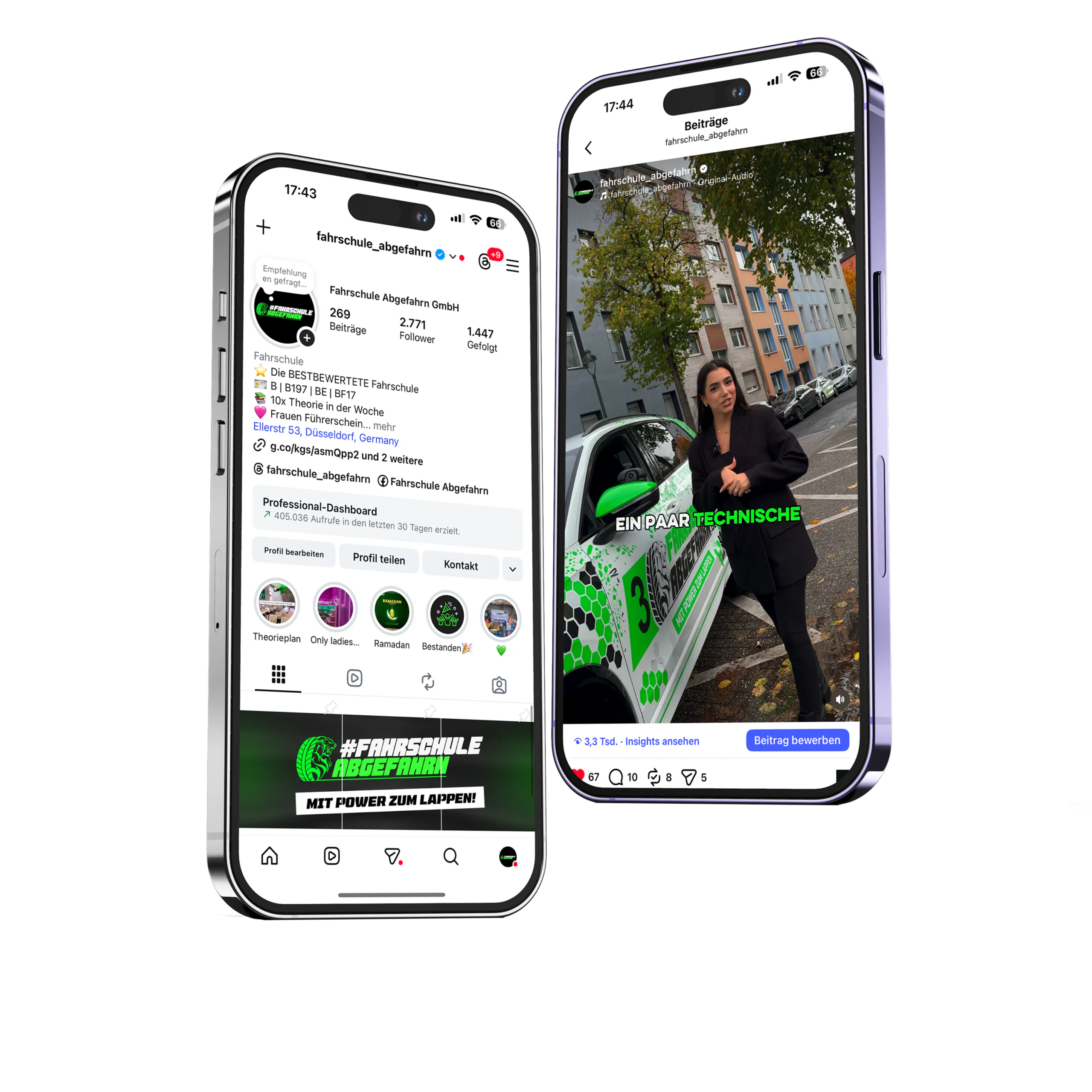 Fahrschule Abgefahrn Düsseldorf instagram Konto